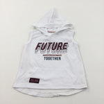 'Future' White Sleeveless Hoodie T-Shirt - Boys 18-24 Months