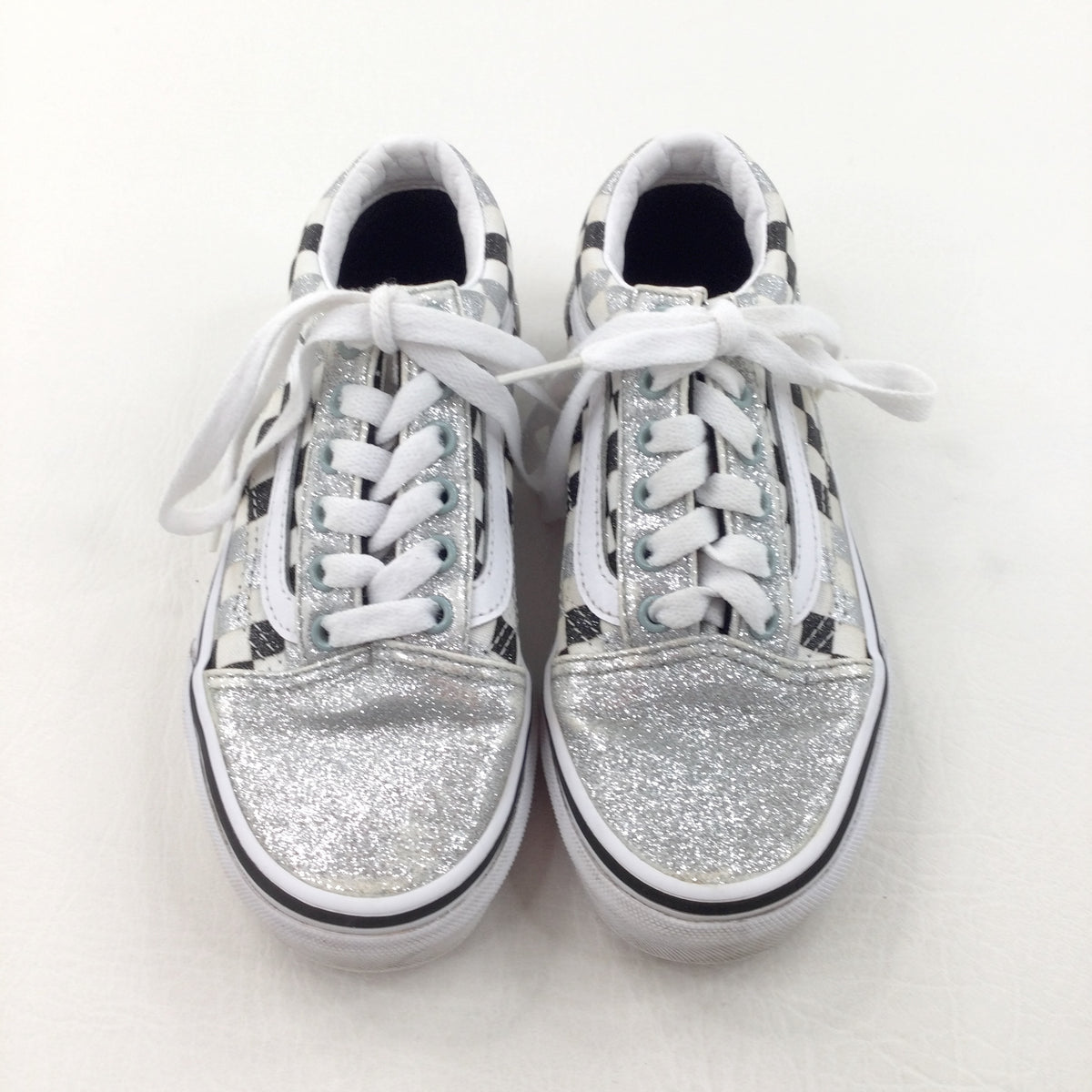 Vans old skool hot sale glitter silver