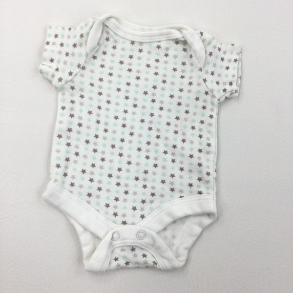 Stars Short Sleeve Bodysuit - Boys Tiny Baby