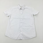 White Short Sleeve School Shirt - Boys 9-10 Years