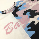 'Babe' White & Camo Cropped T-Shirt - Girls 11-12 Years