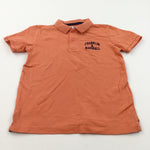 'Franklin & Marshall' Orange Polo Shirt - Boys 6-7 Years