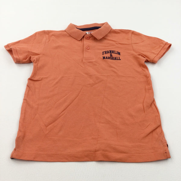 'Franklin & Marshall' Orange Polo Shirt - Boys 6-7 Years