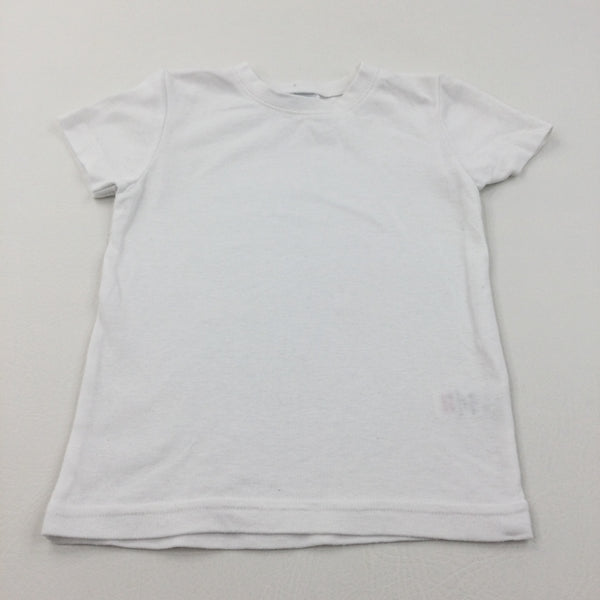 White Base Layer T-Shirt/Vest - Boys 5-6 Years