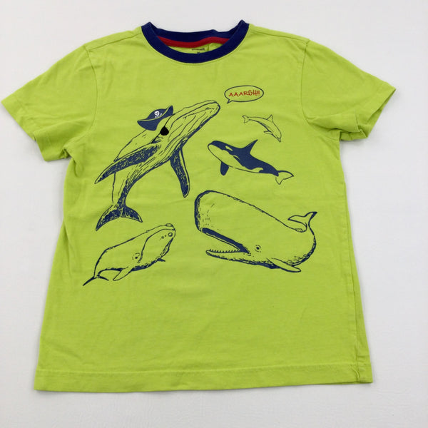Whales Green & Navy T-Shirt - Boys 10 Years