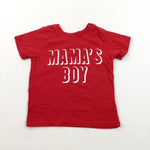 'Mama's Boy' Red T-Shirt - Boys 2-3 Years