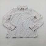 White Long Sleeve School Shirt - Boys 10-11 Years