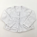 White Cotton Cardigan - Girls 12-18 Months