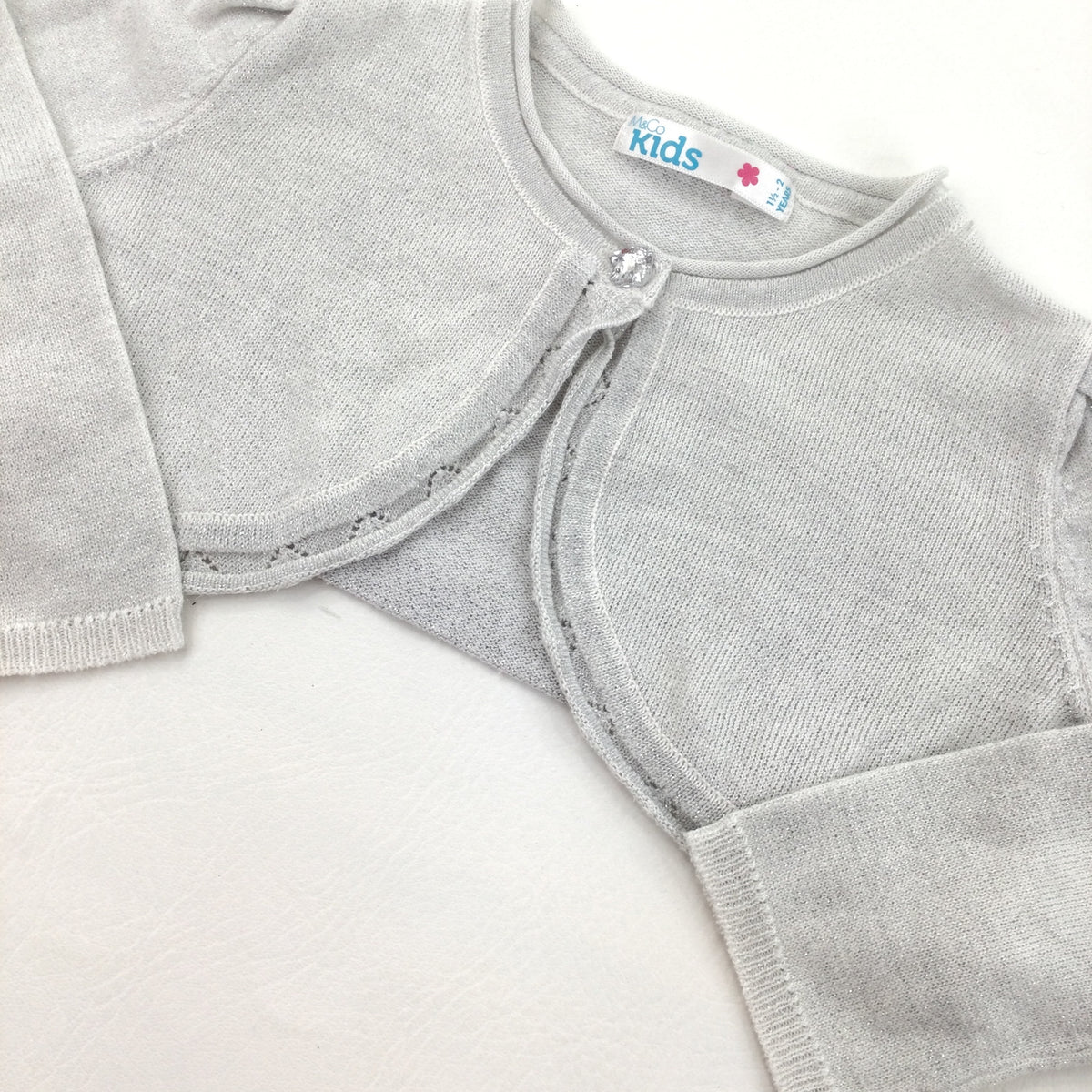 Childrens sale silver cardigan