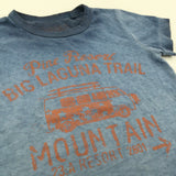 'Big Laguna Trail Mountain' Campervan Blue Wash T-Shirt - Boys 18-24 Months