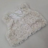 Cream Fluffy Gilet - Girls 9-12 Months