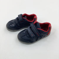 Navy Trainers - Size 6.5F