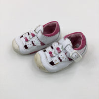 Cherries White Baby Shoes - Size 0