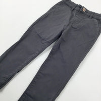 Charcoal Grey Trousers With Adjustable Waist - Boys 18-24 Months