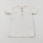 Cream Cotton T-Shirt - Boys 2-3 Years