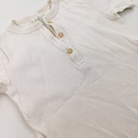 Cream Cotton T-Shirt - Boys 2-3 Years