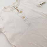 Cream Cotton T-Shirt - Boys 2-3 Years