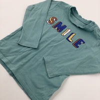 'Smile' Green Long Sleeve Top - Boys 18-24 Months