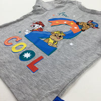 'I'm 2 Cool' Paw Patrol & Friends Grey T-Shirt - Boys 2-3 Years