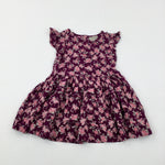 Flowers Purple Dress - Girls 18-24 Months