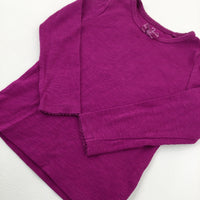 Bow Pink Long Sleeve Top - Girls 18-24 Months