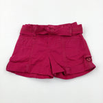 Pink Shorts With Adjustable Waist - Girls 18-24 Months