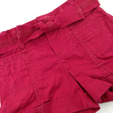Pink Shorts With Adjustable Waist - Girls 18-24 Months