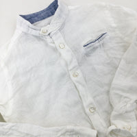 White Long Sleeve Shirt - Boys 18-24 Months