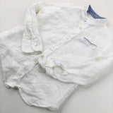 White Long Sleeve Shirt - Boys 18-24 Months