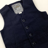 Navy Waistcoat - Boys 18-24 Months