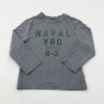 'Naval Yard' Grey Long Sleeve Top - Boys 18-24 Months