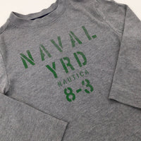 'Naval Yard' Grey Long Sleeve Top - Boys 18-24 Months