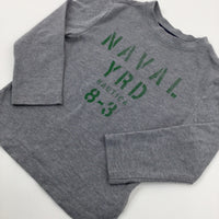 'Naval Yard' Grey Long Sleeve Top - Boys 18-24 Months