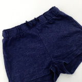 Navy Jersey Shorts - Girls 18-24 Months