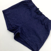 Navy Jersey Shorts - Girls 18-24 Months