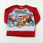 'Merry Christmas!' Paw Patrol & Friends Red Sweatshirt - Boys/Girls 4-5 Years