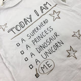 'Today I Am..' Stars White Long Sleeve Top - Boys 3-4 Years