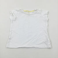 White T-Shirt - Girls 18-24 Months