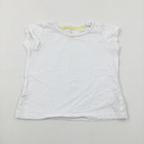 White T-Shirt - Girls 18-24 Months