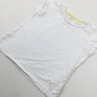 White T-Shirt - Girls 18-24 Months