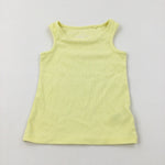 Textured Yellow Vest Top - Girls 3-4 Years