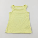 Textured Yellow Vest Top - Girls 3-4 Years