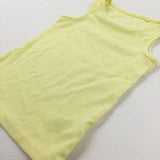 Textured Yellow Vest Top - Girls 3-4 Years