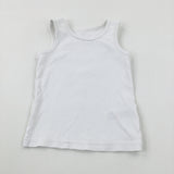 White Cotton Vest - Boys 2-3 Years