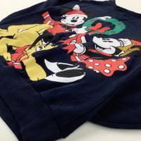 Mickey & Minnie Mouse & Pluto Navy Sweatshirt - Boys/Girls 10-11 Years