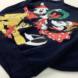 Mickey & Minnie Mouse & Pluto Navy Sweatshirt - Boys/Girls 10-11 Years