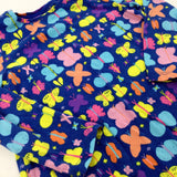 Butterflies Blue Jersey Dress - Girls 3-4 Years