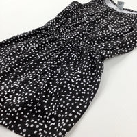 Patterned Charcoal Grey Jersey Playsuit - Girls 3-4 Years