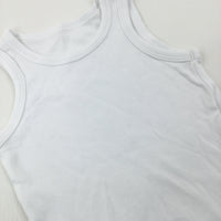 White Cotton Vest - Boys 2-3 Years