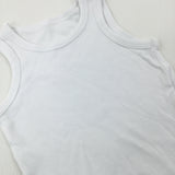 White Cotton Vest - Boys 2-3 Years